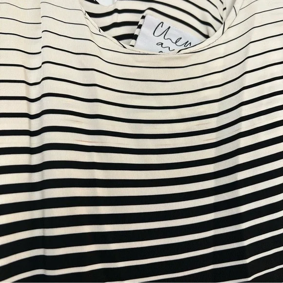 Vintage Moschino Cheap & Chic Stripe Gradient Form Fitting Maxi Dress - Picture 9 of 12